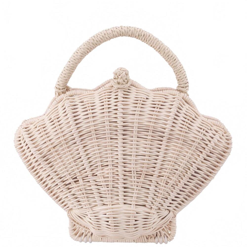 NEW NINA SHOES women's shelly rattan bag in natural